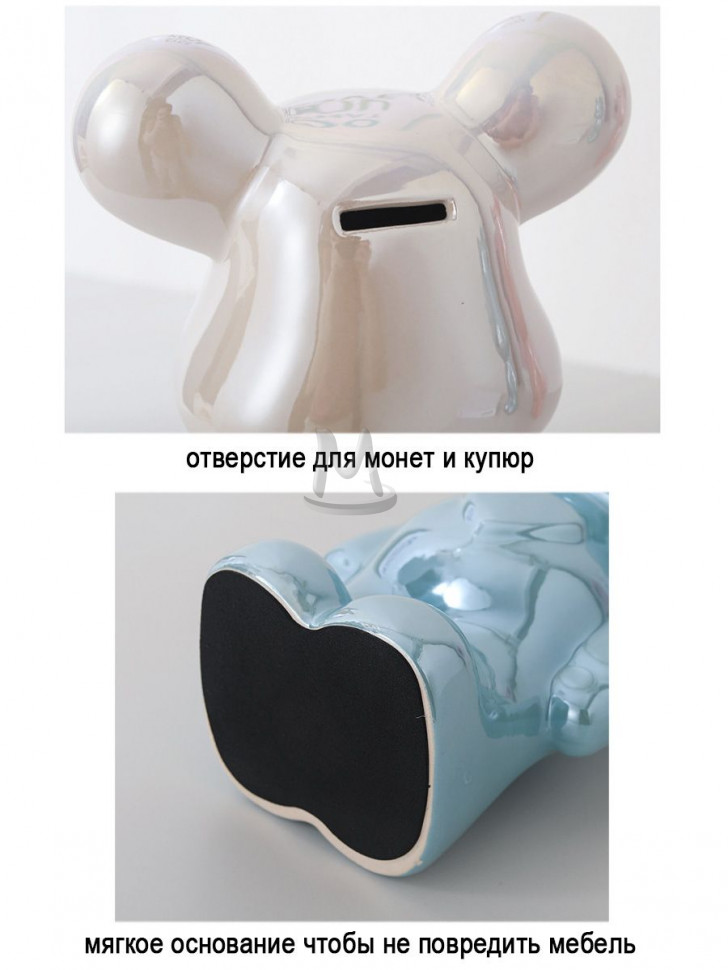 Декоративные статуэтки для интерьера и декора дома Мишка Тедди Bearbrick копилка с сердцем