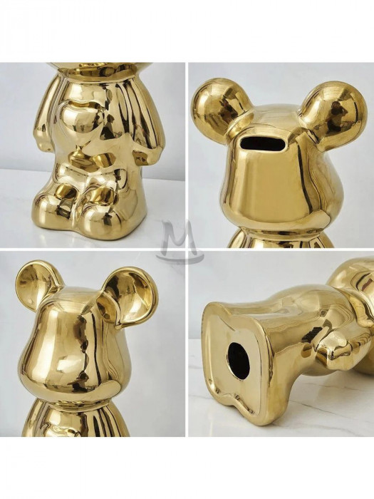 Декоративные статуэтки для интерьера и декора дома Мишка Тедди Bearbrick копилка с сердцем