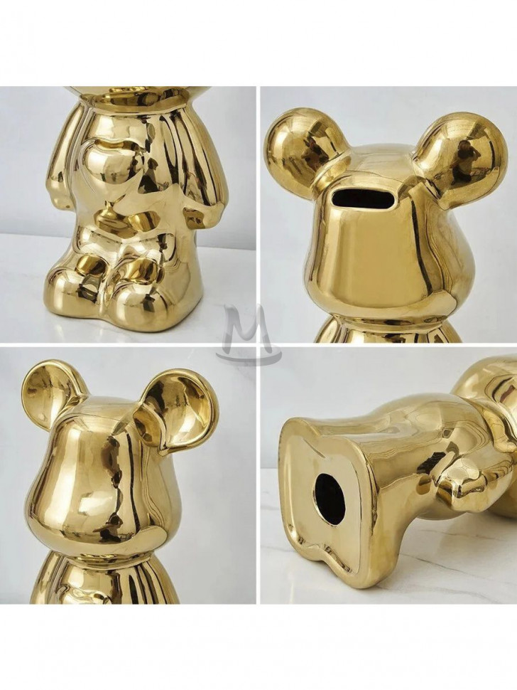 Декоративные статуэтки для интерьера и декора дома Мишка Тедди Bearbrick копилка с сердцем
