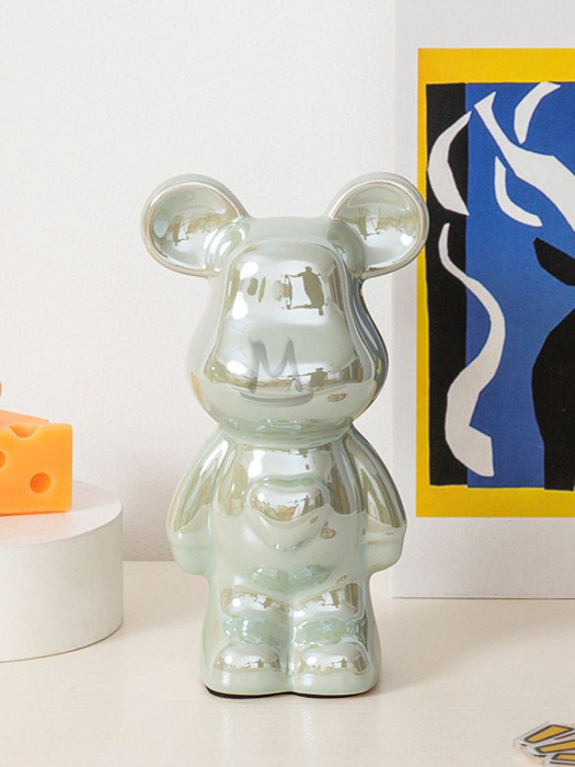 Декоративные статуэтки для интерьера и декора дома Мишка Тедди Bearbrick копилка с сердцем