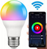 Умная светодиодная лампочка E27 RGB + CCT Bluetooth Smart Led Bulb 10W Tuya, лед многоцветная Е27, теплая, холодая лампа с Алисой, Siri, Alexa, Google