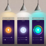 Умная светодиодная лампочка E27 RGB + CCT Bluetooth Smart Led Bulb 10W Tuya, лед многоцветная Е27, теплая, холодая лампа с Алисой, Siri, Alexa, Google