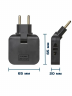 Тройник розетки плоский поворотный с USB Type-C 2500 Вт