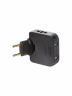 Тройник розетки плоский поворотный с USB Type-C 2500 Вт