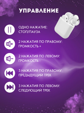Наушники беспроводные блютуз TWS MyLatso для Iphone, для Андроид