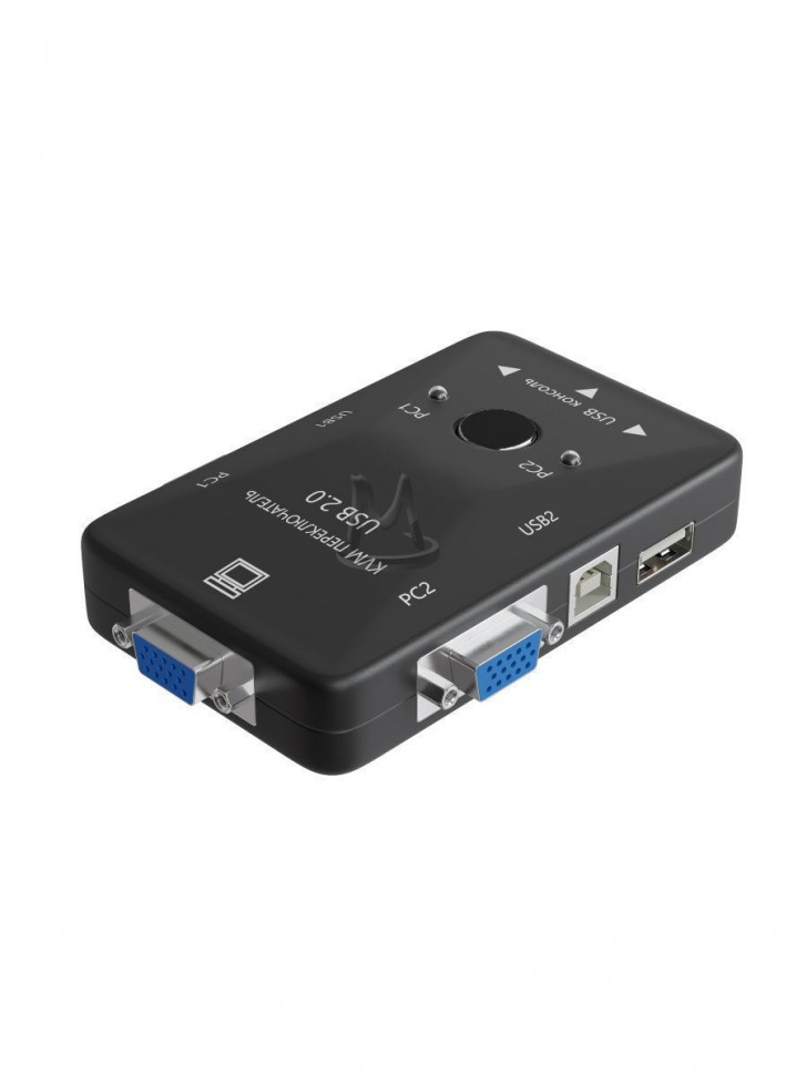 Переключатель переходник адаптер конвертер коммутатор KVM VGA USB 2 порта