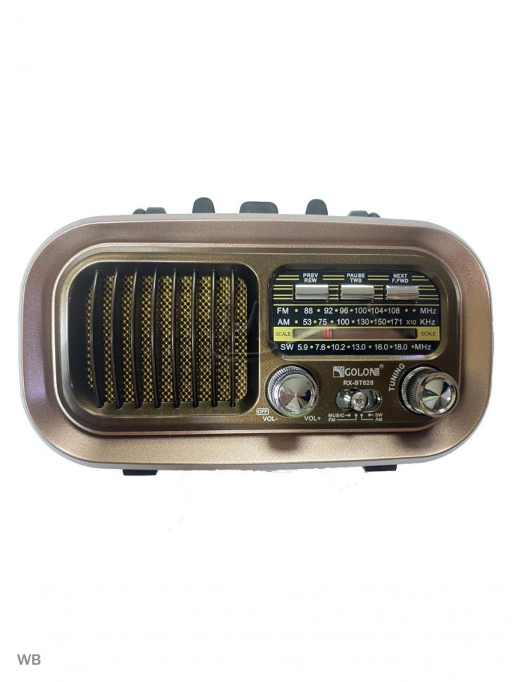 Ретро радиоприемник Bluetooth FM USB MP3 TF SD, MyLatso портативный радио плеер с работой от аккумулятора, батарейки или сети