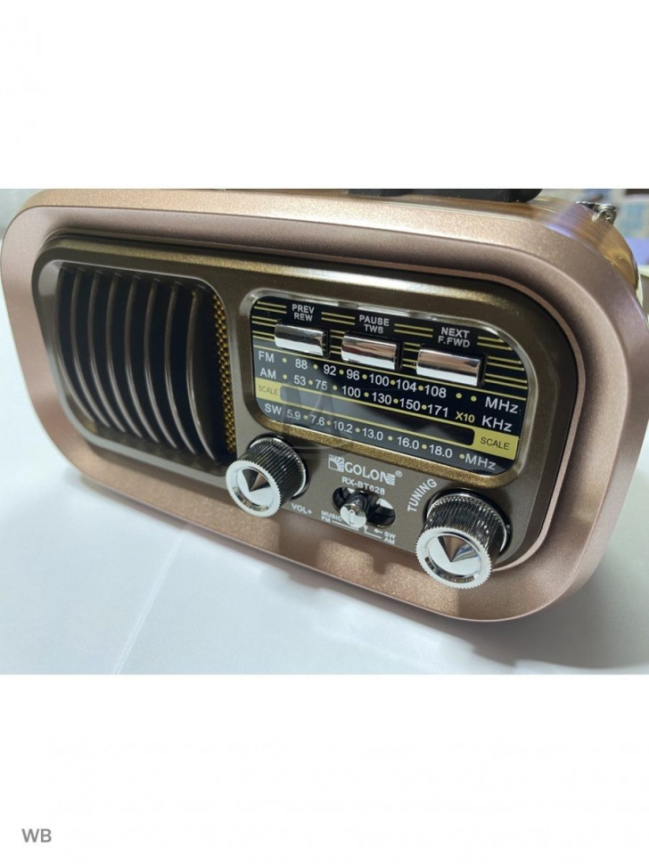 Ретро радиоприемник Bluetooth FM USB MP3 TF SD, MyLatso портативный радио плеер с работой от аккумулятора, батарейки или сети