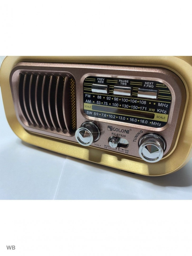 Ретро радиоприемник Bluetooth FM USB MP3 TF SD, MyLatso портативный радио плеер с работой от аккумулятора, батарейки или сети