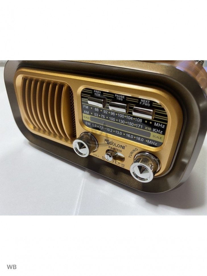 Ретро радиоприемник Bluetooth FM USB MP3 TF SD, MyLatso портативный радио плеер с работой от аккумулятора, батарейки или сети
