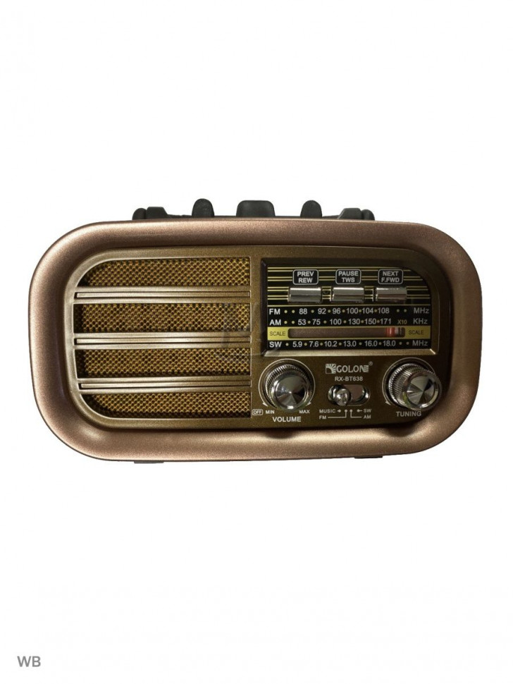 Ретро радиоприемник Bluetooth FM USB MP3 TF SD, MyLatso портативный радио плеер с работой от аккумулятора, батарейки или сети