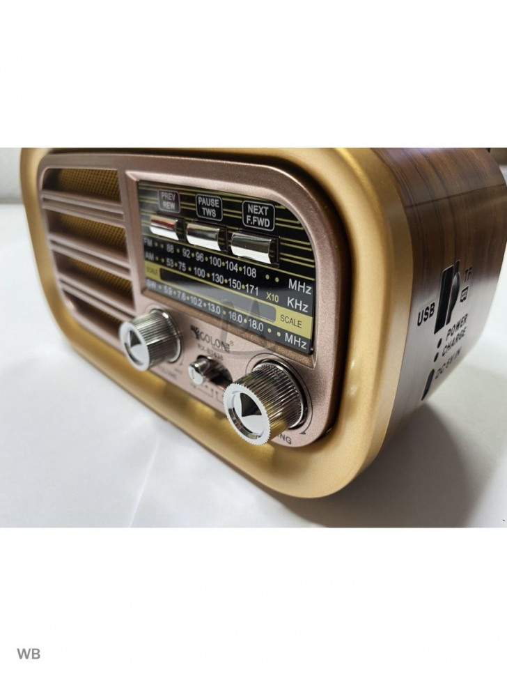 Ретро радиоприемник Bluetooth FM USB MP3 TF SD, MyLatso портативный радио плеер с работой от аккумулятора, батарейки или сети
