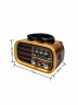 Ретро радиоприемник Bluetooth FM USB MP3 TF SD, MyLatso портативный радио плеер с работой от аккумулятора, батарейки или сети