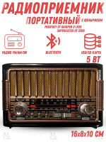 Ретро радиоприемник Bluetooth FM USB MP3 TF SD, MyLatso портативный радио плеер с работой от аккумулятора, батарейки или сети