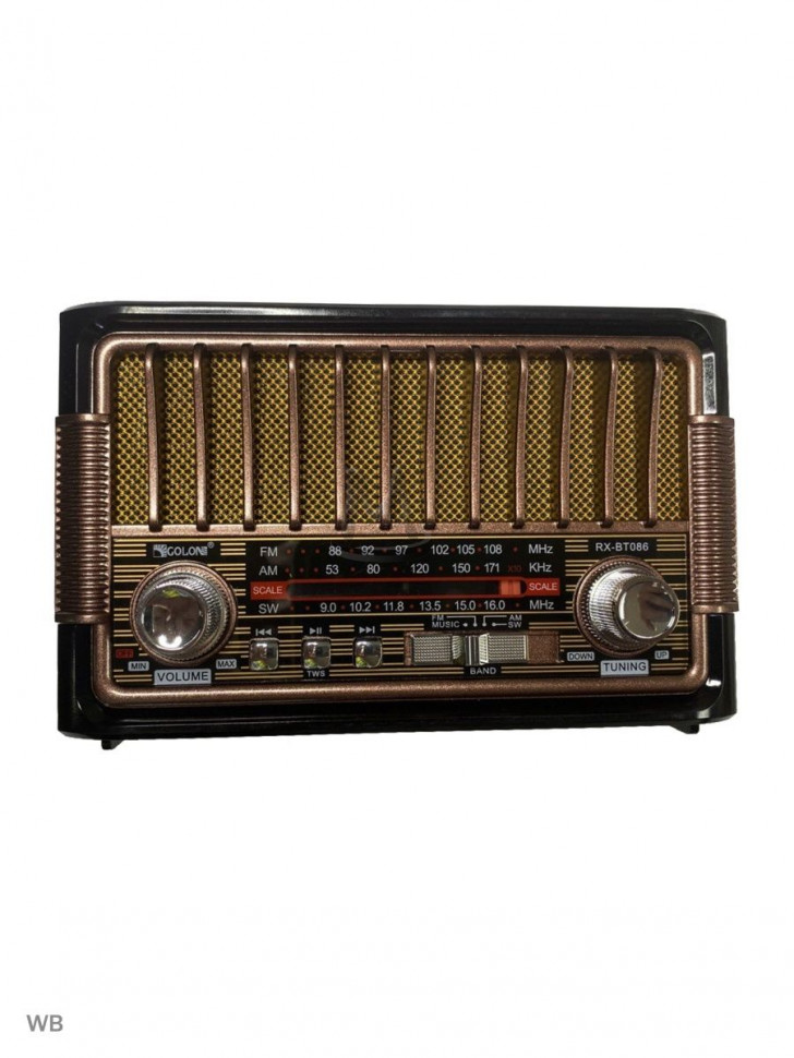 Ретро радиоприемник Bluetooth FM USB MP3 TF SD, MyLatso портативный радио плеер с работой от аккумулятора, батарейки или сети