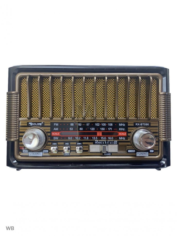 Ретро радиоприемник Bluetooth FM USB MP3 TF SD, MyLatso портативный радио плеер с работой от аккумулятора, батарейки или сети