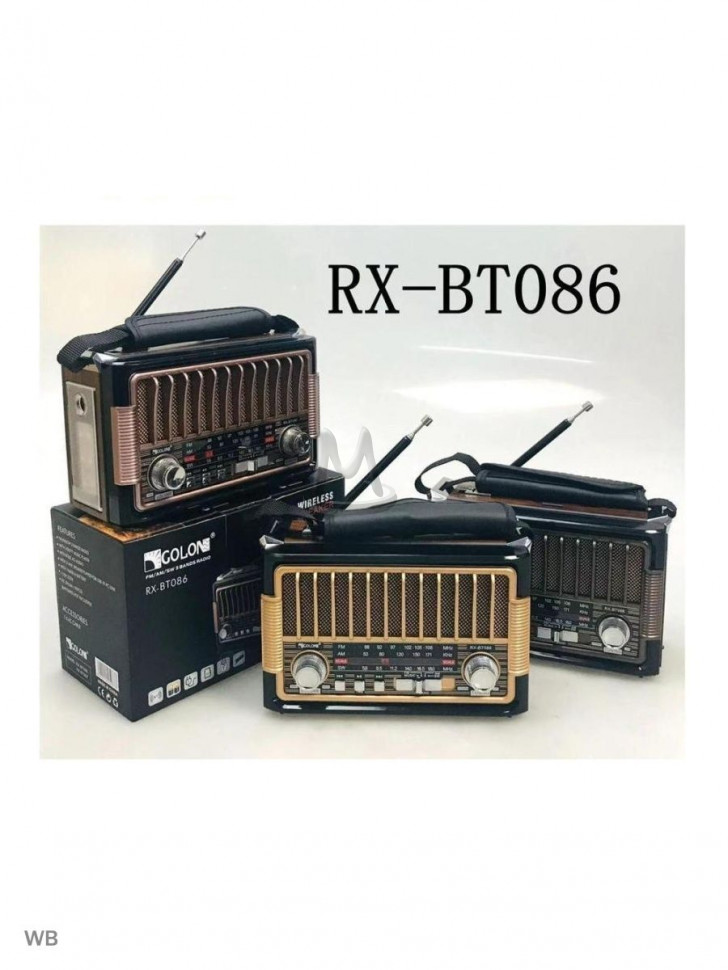 Ретро радиоприемник Bluetooth FM USB MP3 TF SD, MyLatso портативный радио плеер с работой от аккумулятора, батарейки или сети