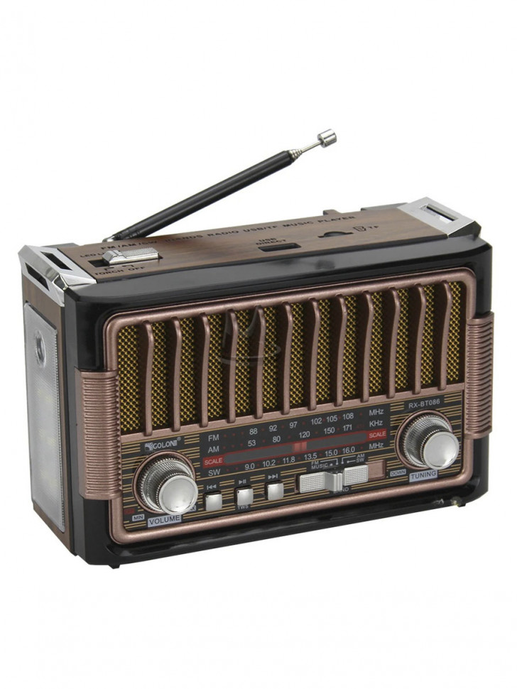 Ретро радиоприемник Bluetooth FM USB MP3 TF SD, MyLatso портативный радио плеер с работой от аккумулятора, батарейки или сети