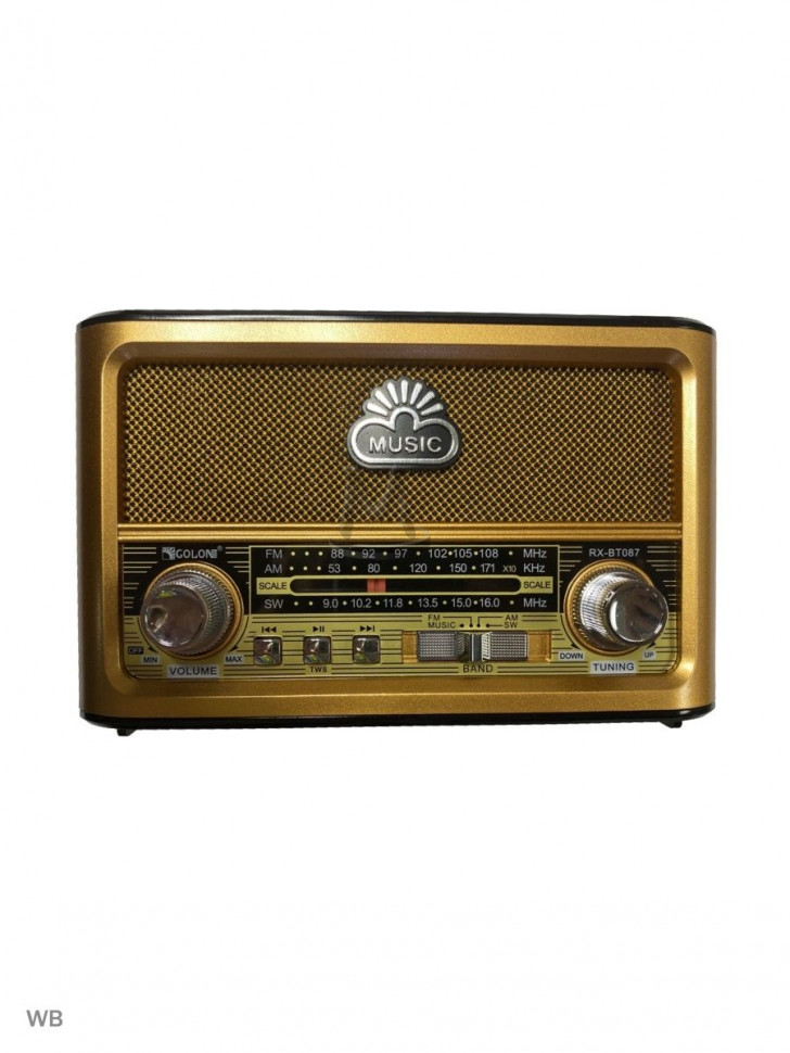 Ретро радиоприемник Bluetooth FM USB MP3 TF SD, MyLatso портативный радио плеер с работой от аккумулятора, батарейки или сети