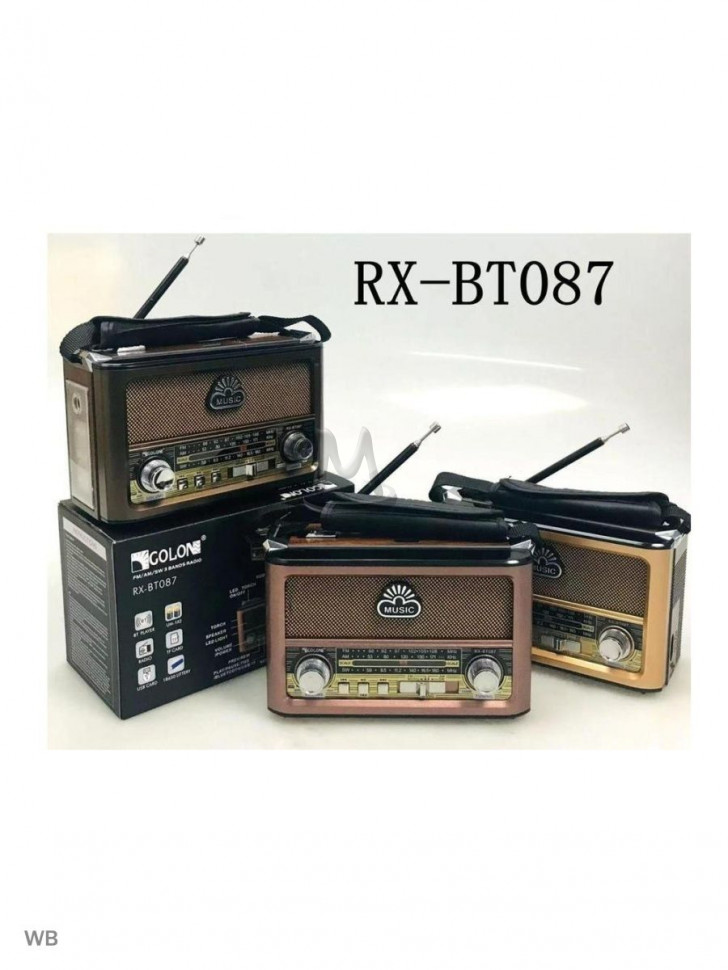 Ретро радиоприемник Bluetooth FM USB MP3 TF SD, MyLatso портативный радио плеер с работой от аккумулятора, батарейки или сети