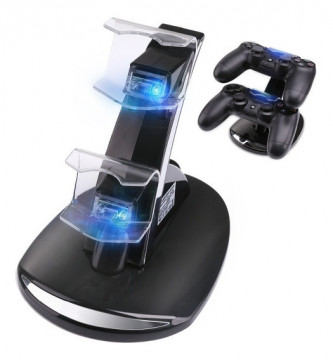 Зарядная док станция для DualShock 4 / PS4 / на 2 геймпада MyLatso