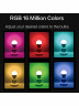 Умная светодиодная лампочка E27 RGB + CCT WiFi Smart Led Bulb 10W Tuya / Лед многоцветная Е27, теплая, холодная лампа с Алисой, Siri, Alexa, Google