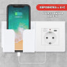 Розетка встраиваемая с USB Type-c и заземлением