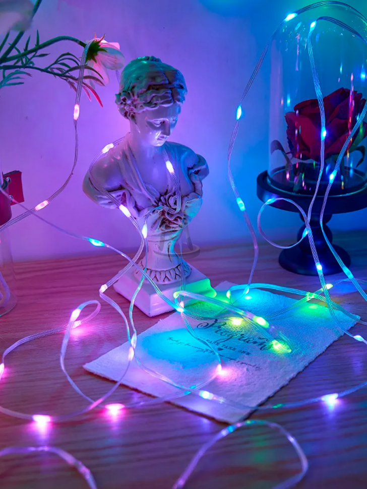 Светодиодная лента rgb гирлянда многоцветная подсветка 10 м