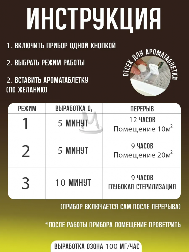 Озонатор воздуха ионизатор очиститель устранитель запахов