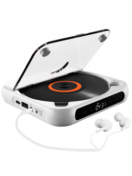 CD MP3 плеер для дисков музыки с bluetooth и наушниками