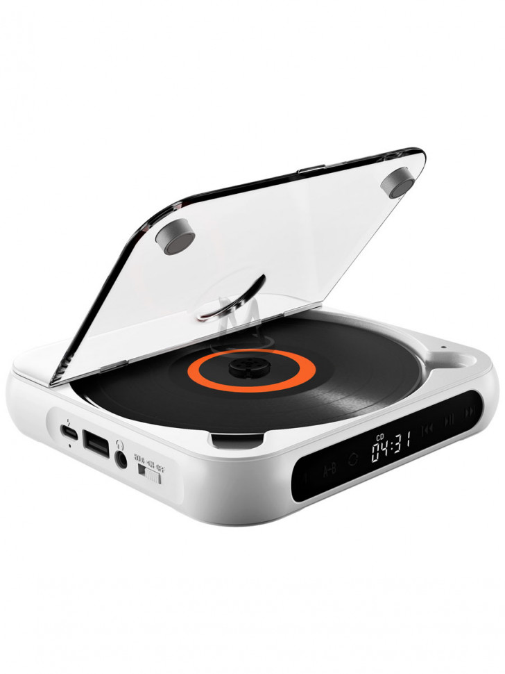 CD MP3 плеер для дисков музыки с bluetooth и наушниками